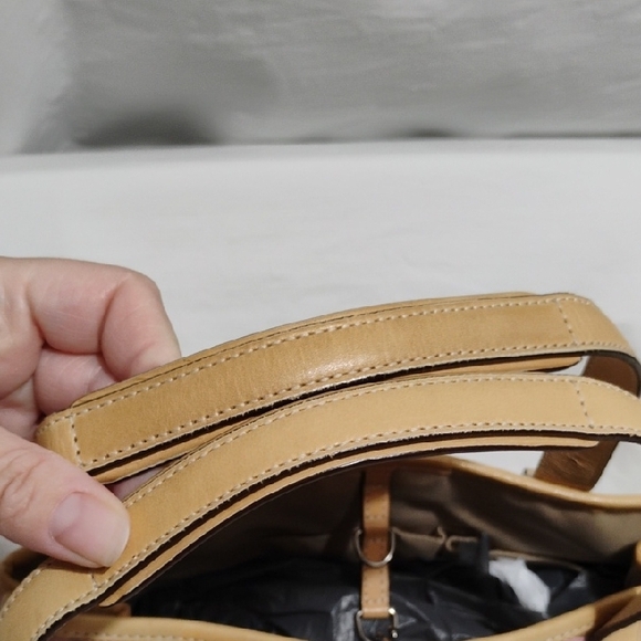 SALE! Coach 🩷 Pink/Tan Canvas/Leather Y2K Shoulder Bag Signature Monogram - Picture 6 of 15